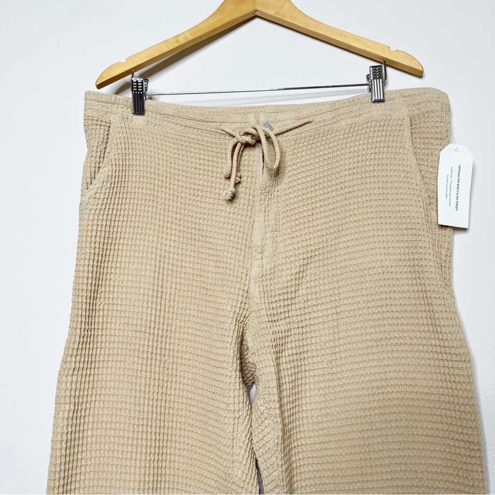 NWT DONNI. Waffle Knit Painter Pant in Sand - Picture 3 of 6